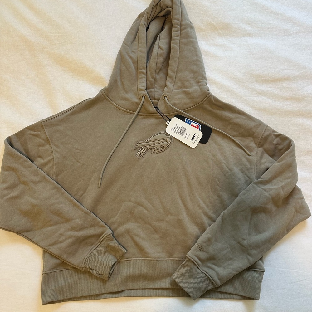 Buffalo Bills Tan Cropped Hoodie